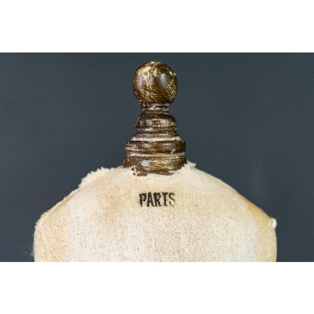 Pair of tailor's dummies Epoch & style: France around 1900 Features: - Wooden body covered with linen fabric - Made of...