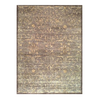 Handwoven Transitional Tibetan Area Rug 10x14 For Sale