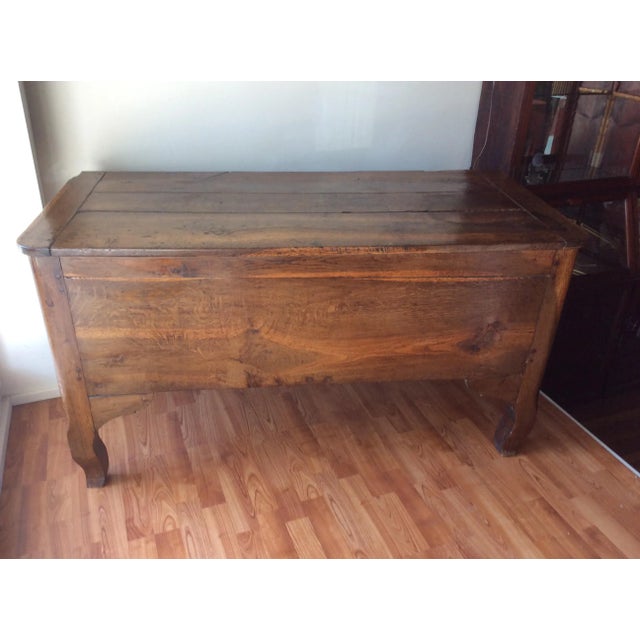 Great looking almost dresser size because of its height, French Country trunk or chest. The interior has been reworked...