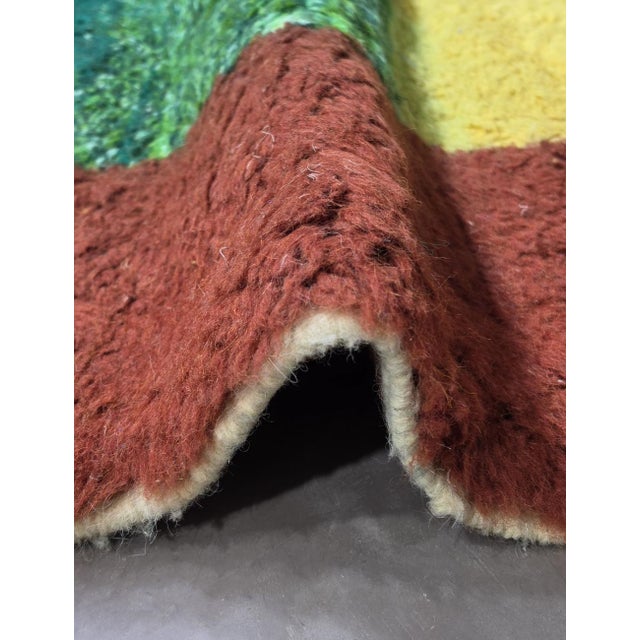 Multicolor Moroccan Rug – Handmade Patchwork Berber Wool Carpet This vibrant handmade Moroccan rug features a rich...