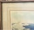 Rustic European Mid Century Colored Lithograph in Silver Gilt Frame, Signed Raymond Giovanetti, Signed For Sale - Image 3 of 8