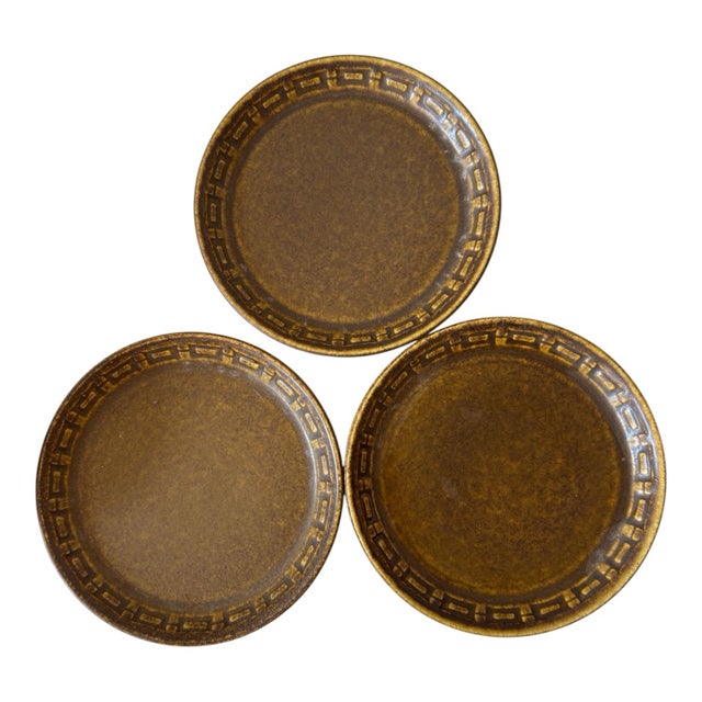 Ceramic 1960s Ceramano Epsilon West German Pottery Cups & Saucers by Karl Leutner – Set of 3 For Sale - Image 7 of 11