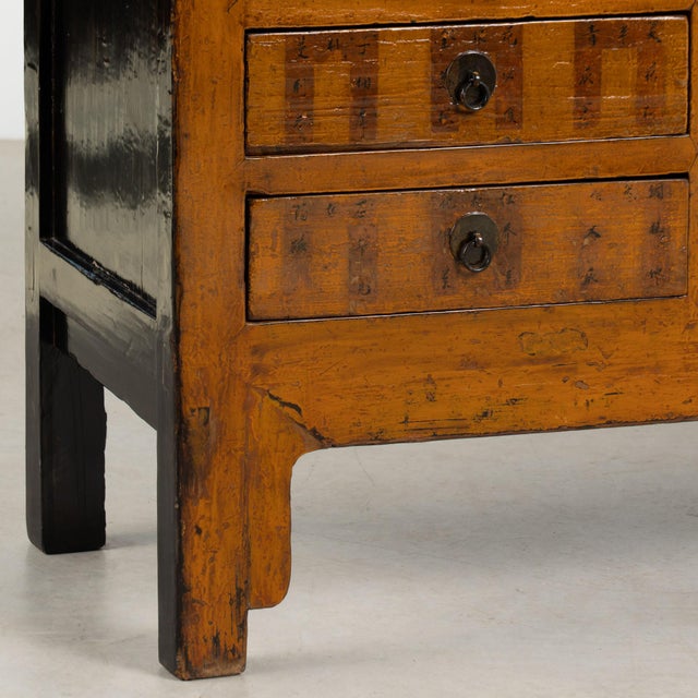 19th Century Chinese Lacquered Apothecary Console With Sixteen Drawers For Sale - Image 12 of 18
