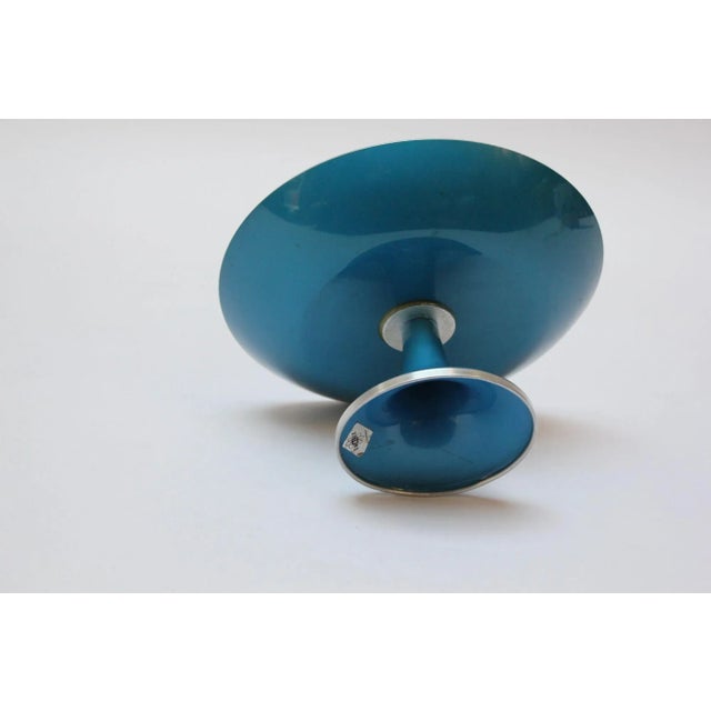 Bjorn Engo Norwegian Modern Blue Enamel Compote by Bjørn Engø for Emalox For Sale - Image 4 of 8