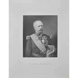 William Holl, Portrait of Marshal Macmahon, Lithograph, 1872 For Sale