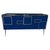 Three-Door Italian Sideboard in Sapphire Blue Glass and Brass from Justfurnituress SRL For Sale - Image 9 of 9