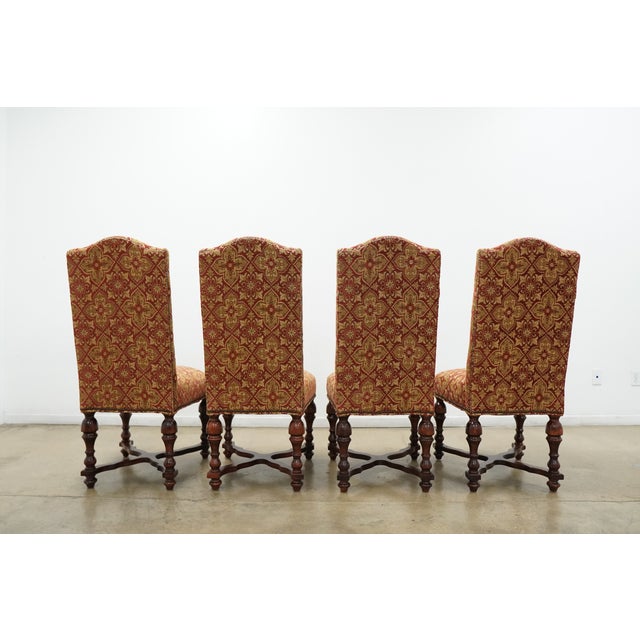 Vintage Designmaster Traditional Upholstered Dining Chairs (Set of 8) For Sale - Image 9 of 17