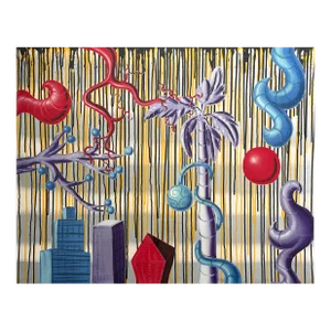 Kenny Scharf (American, B. 1958) Postmodernist ‘Acid Rain’ Screenprint, Signed/Framed (1988)