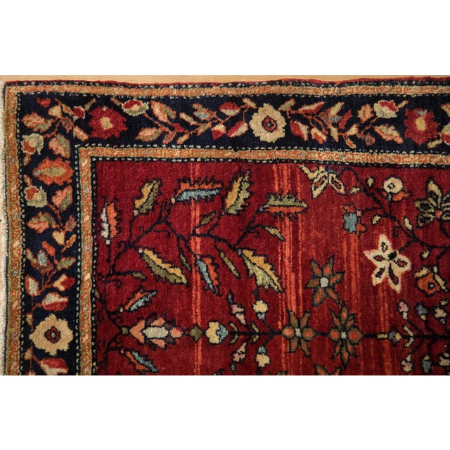 1920s Antique Farahan Sarouk Square Rug Mat - 2'1" x 2'6" For Sale - Image 5 of 9