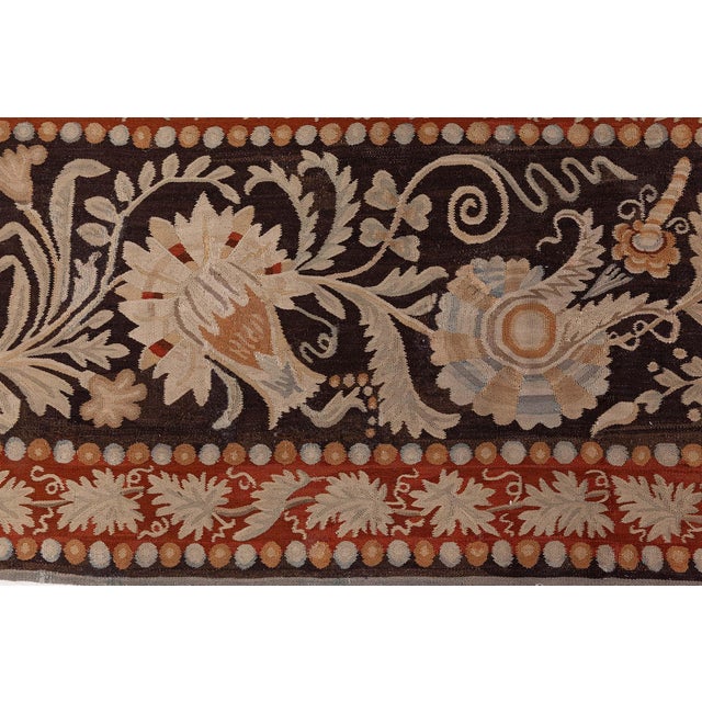 A captivating example of 19th-century Eastern European textile artistry, this antique Russian Bessarabian kilim rug from...