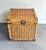 Wood 1970s Chinoiserie Wicker Hinge-Top Trunk/Chest W/ Brass Accents For Sale - Image 7 of 7