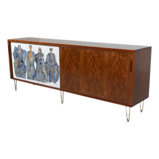 Modernist Wood Sideboard by Alfred Hendrickx for Belform, Belgium, 1958 For Sale