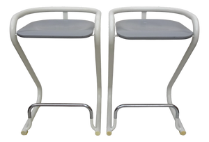 Space Age Stackable Stools by Borge Lindau & Bo Lindekrantz for Lammhults, 1970s, Set of 2