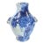 Lg. Chinese or European Cobalt Blue Reduction Glaze Ceramic W/ Jug Elephant Handles For Sale