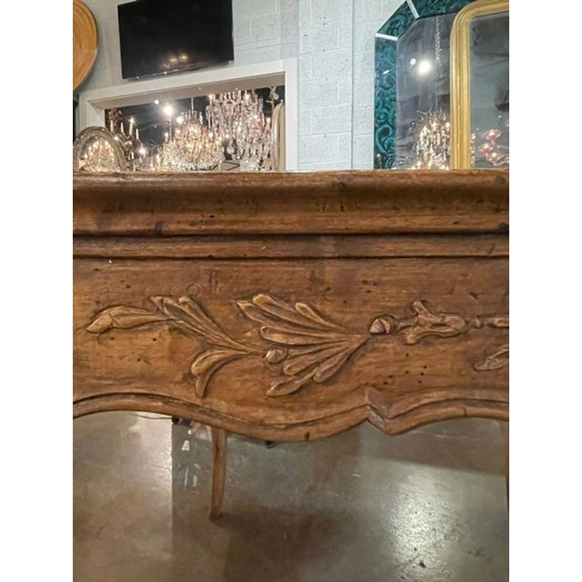 Vintage French Provincial Carved Walnut Games Table For Sale In Dallas - Image 6 of 9