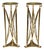 1960s Pair Maison Jansen Style Directoire Brass Pedestals For Sale