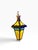 Vintage Gothic 6 Panel Stained Glass Swag Lamp Hanging Lantern For Sale - Image 9 of 9