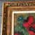 1950s Vintage Original Still Life Painting With Poppies Signed 1950’s Vintage Frame For Sale - Image 5 of 7