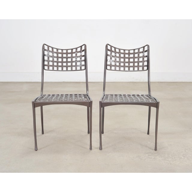 Brown Jordan Set of Four Dan Johnson Brown Jordan Sol Y Luna Dining Chairs For Sale - Image 4 of 18