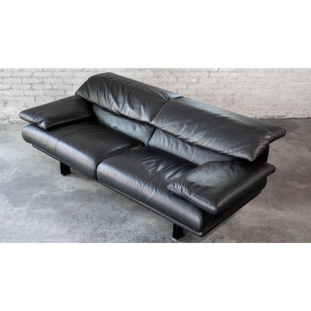 1980s Postmodern Leather Alanda Sofa by Paolo Piva for B&b Italia For Sale - Image 11 of 18