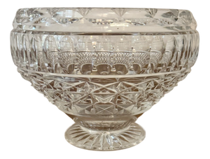 Antique Edwardian Cut Glass Fruit Bowl, 1900