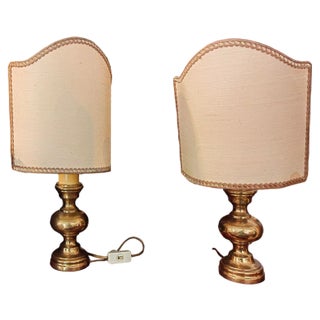 Vintage Bedside Table Lamps, 1960s, Set of 2 For Sale