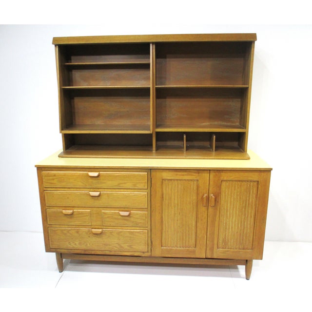 Jack Van Der Molen Styled 2pc. Mid 20th Century Cabinet for Jamestown Vanleigh For Sale - Image 10 of 10