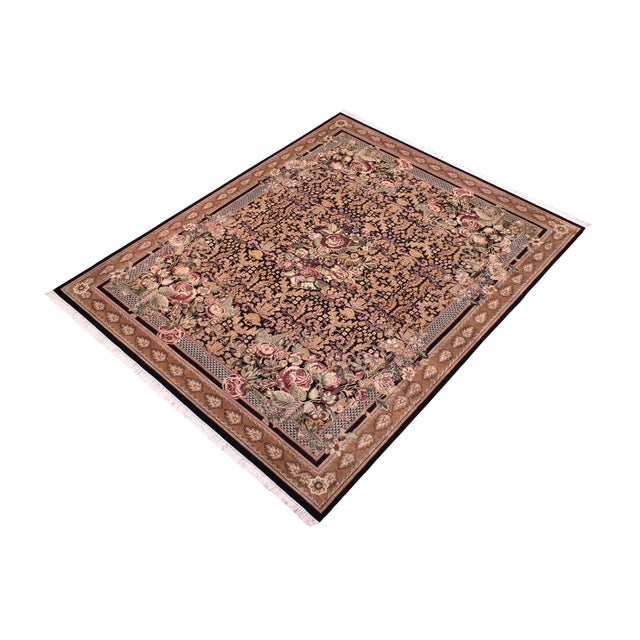 Designed with mesmerizing intricacy and gorgeous color palette, this hand-knotted masterpiece demonstrates the beauty and...