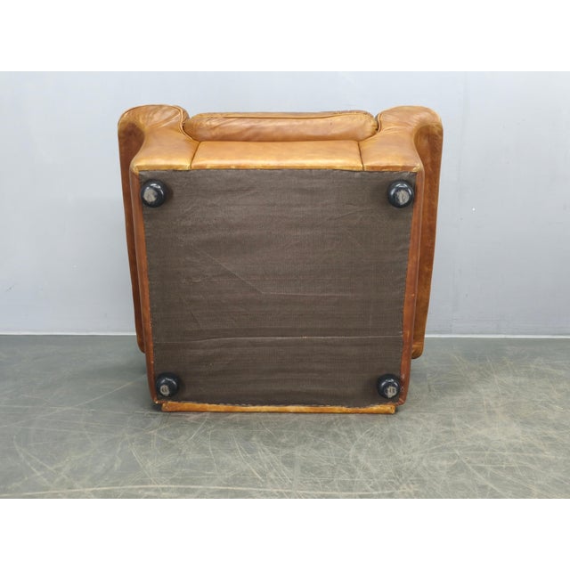 Cognac Buffalo Leather Lounge Armchairs from Arcon Italia, 1970s, Set of 2 For Sale - Image 18 of 18