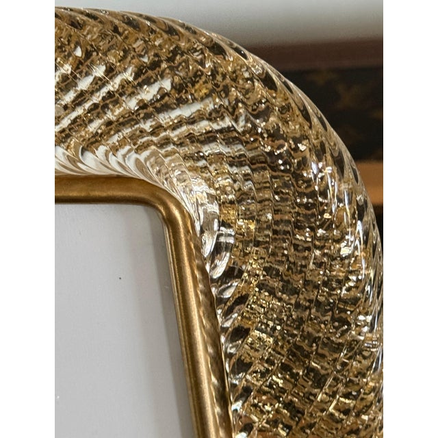 Gold Murano Glass Photo Frame, 2000s For Sale - Image 4 of 13