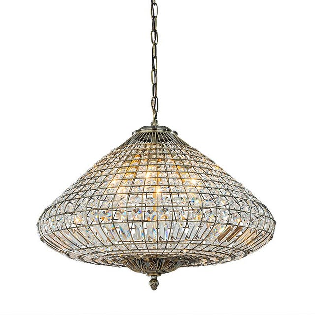 Aloadecor 24'' Wide 6-Light Retro French Handcrafted Bird Cage Crystal Chandelier in Antique Bronze With Vintage Patina Dimmable For Sale - Image 10 of 10