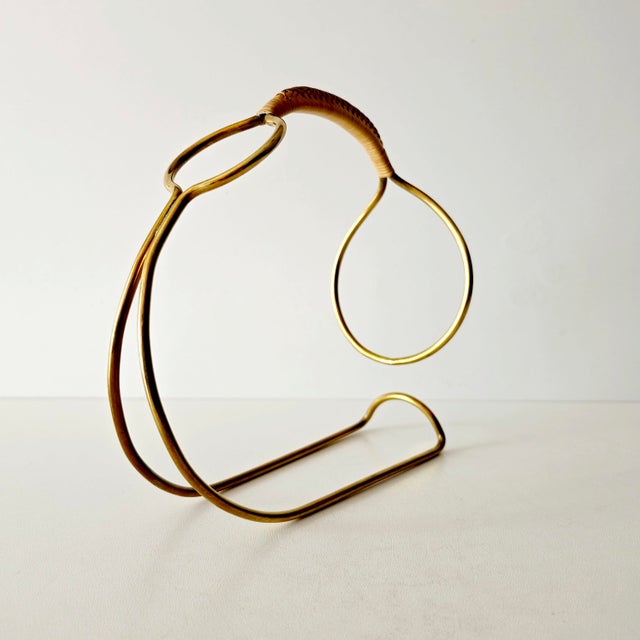Metal Bottle Holder in the style of Carl Auböck, Austria, 1950s For Sale - Image 7 of 18