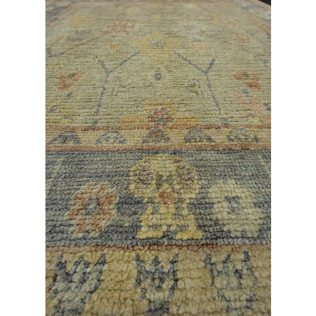 Turkish Oushak Rug 5'3" x 7'4" #18626 For Sale - Image 4 of 8