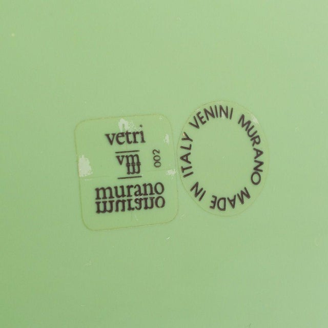 1980s Venini Murano Art Glass Covered Ovoid Vase, 1983 For Sale - Image 5 of 7