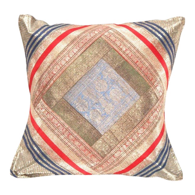 Pasargad DC Sari Silk Square Pillow Case For Sale