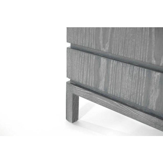 Stacked End Tables in Grey Ceruse For Sale In New York - Image 6 of 13