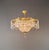 1900s Baroque Revival Crystal Chandelier Brass Basket Form Restored Historicism For Sale - Image 9 of 13