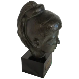 1980s Bronze Bust of Female