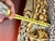 Vintage Italian Carved Painted Bed Frame Tufted Headboard Footboard Rails For Sale - Image 9 of 17