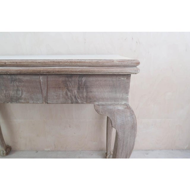 Small Antique Bleached Side Table with Claw and Ball Feet, 1800 For Sale - Image 4 of 11