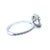 Contemporary 18ct White Gold Round Brilliant Cut Diamond Ring 4.42ct 5.42g, Size 6.75 For Sale - Image 3 of 9