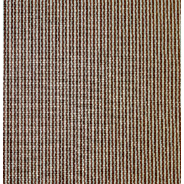 English Ralph Lauren "Pinafore" Fog Ticking Stripe Fabric- 4.75 Yards For Sale - Image 3 of 7