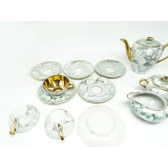 Art Deco Julita Coffee Set from Wawel Pottery, Poland, 1960s, Set of 15 For Sale - Image 6 of 12