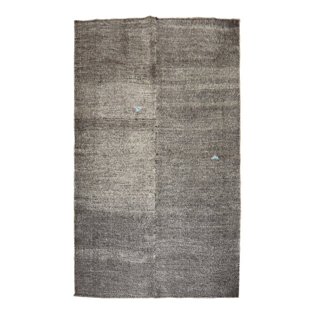 Charcoal Turkish 20th Century Kilim For Sale