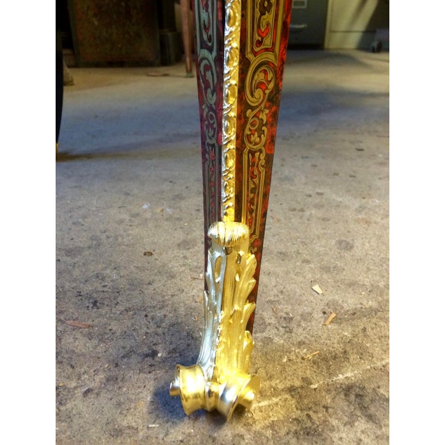 18/19 Century Boulle Fire Gilded Bronze and Tortoise Desk For Sale - Image 4 of 8