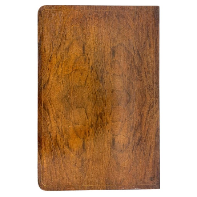 Vintage John Widdicomb Two Drawer Painted Side Table With Cabriole Legs and Decorative Motifs For Sale - Image 10 of 11