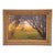 Large Framed Horse Pasture Canvas Photograph in Ornate Antiqued Gold Frame For Sale