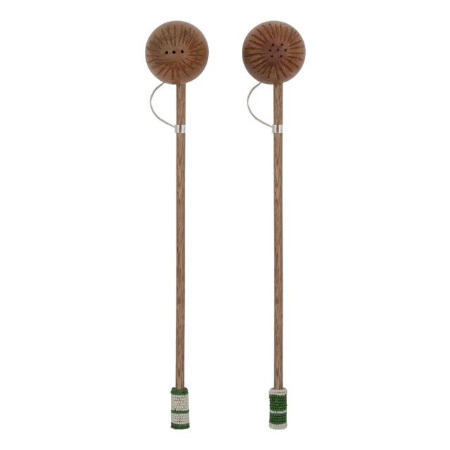 Johanna Ortiz Dark Jungle Marimba Salt And Pepper Set For Sale