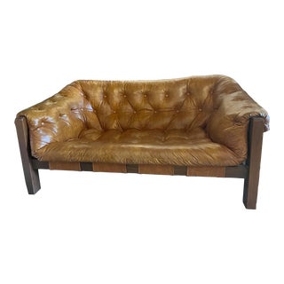 Vintage Mid-Century Modern Percival Lafer Style Loveseat Sofa For Sale