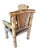 Asian Circa 1980s Large Bamboo Pagoda Armchairs in the Style of Budji Layug, a Pair For Sale - Image 3 of 5